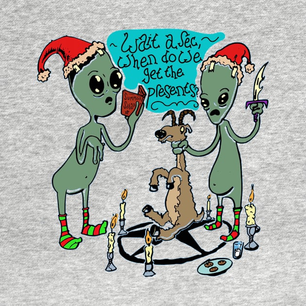 Aliens and Santa by Cake_Jlauson